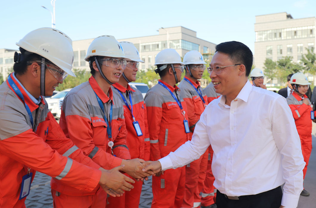福建省莆田市委领导一行莅临哈纳斯液化天然气有限公司参观调研